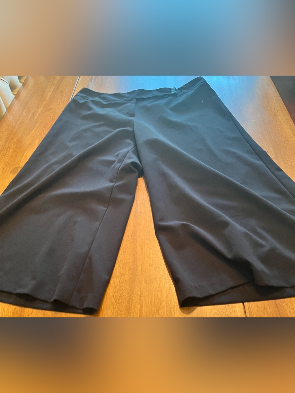 Courtenay Black Women’s WideLeg Capris Dress Pants